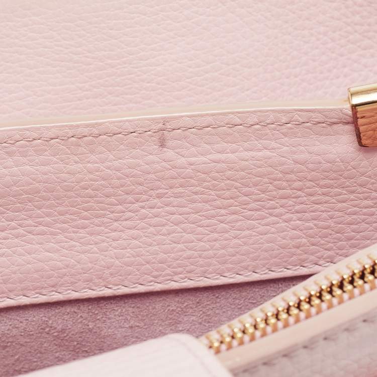 Pre Owned Dolce & Gabbana Pink Grained Leather Tote
