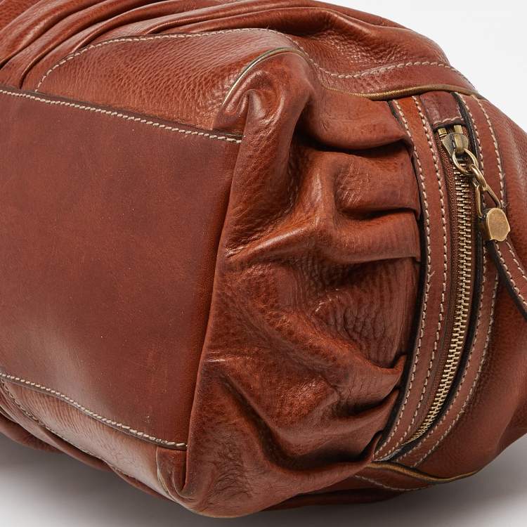 Pre Owned Dolce & Gabbana Brown Leather and Calfhair Satchel