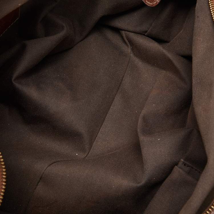 Pre Owned Dolce & Gabbana Brown Leather and Calfhair Satchel