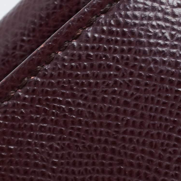 مملوكة مسبقًا Dolce & Gabbana Burgundy Leather Sicily Top Handle Bag