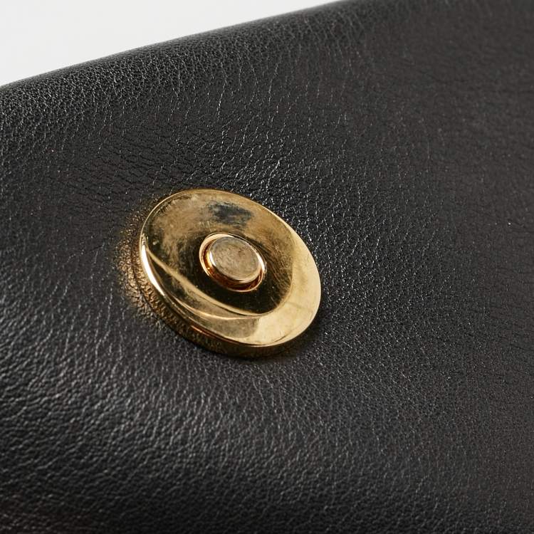 Pre Owned Dolce & Gabbana Blue Eel Leather Large Miss Sicily Bag