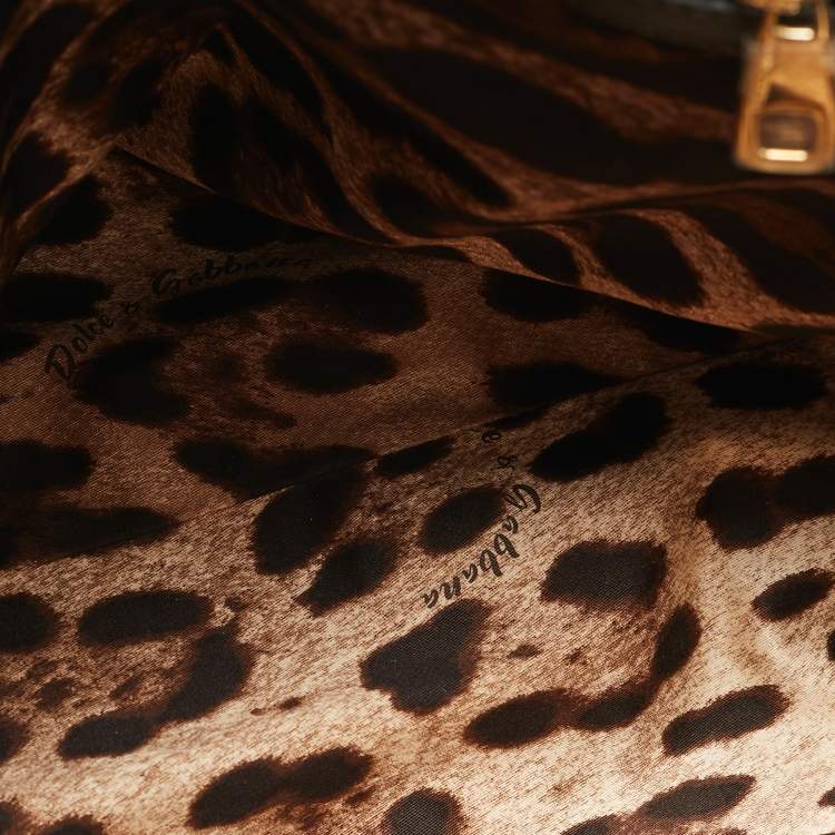 Pre Owned Dolce & Gabbana Blue Eel Leather Large Miss Sicily Bag