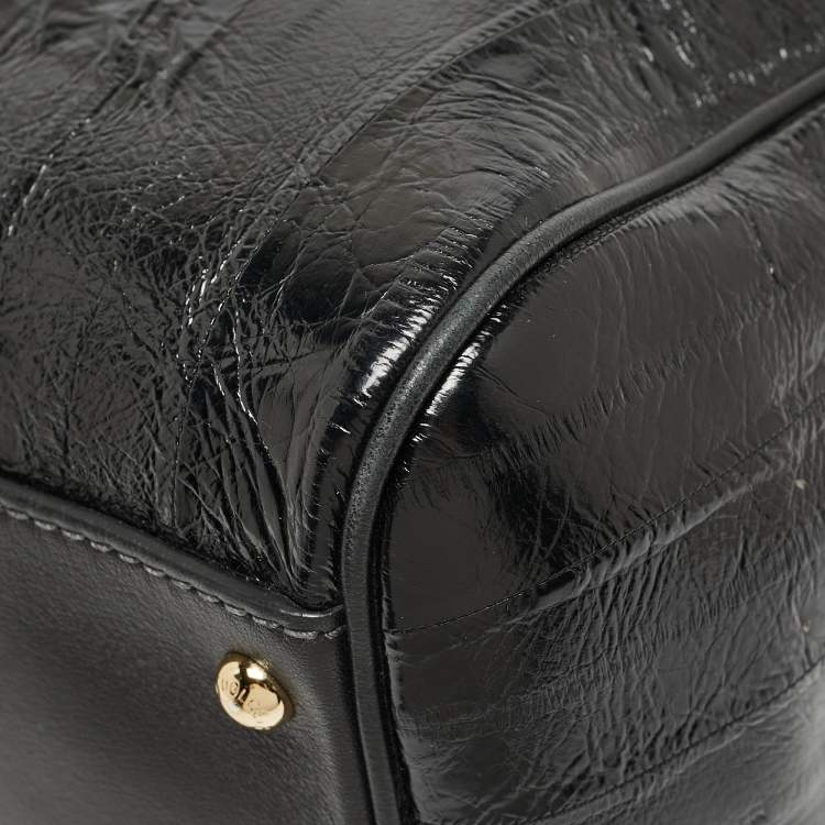 Pre Owned Dolce & Gabbana Blue Eel Leather Large Miss Sicily Bag