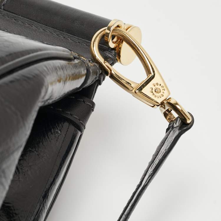 Pre Owned Dolce & Gabbana Blue Eel Leather Large Miss Sicily Bag