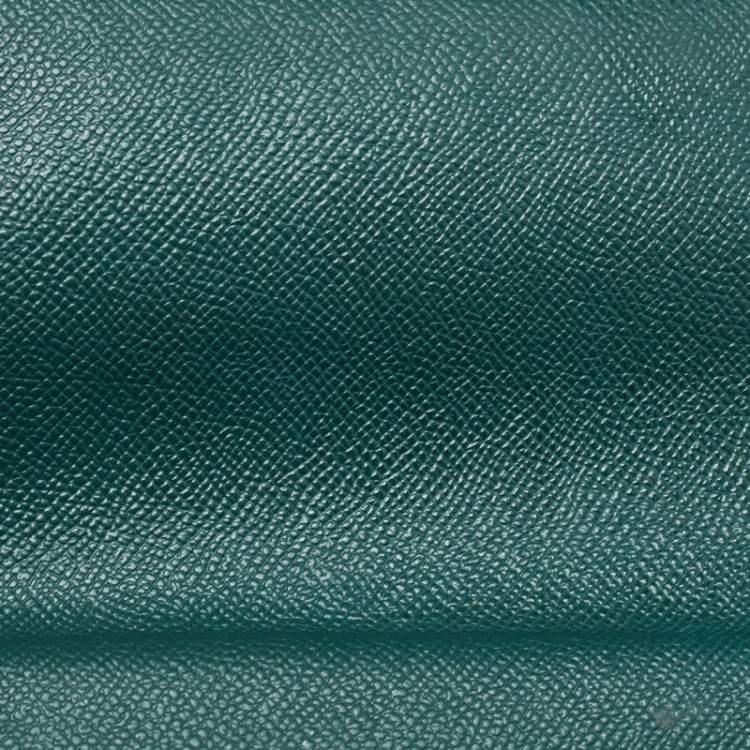 Pre Owned Dolce & Gabbana Green Leather Medium Miss Sicily Handle Bag