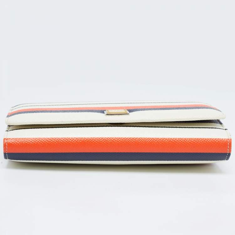 Pre Owned Dolce & Gabbana Multicolor Leather Sicily Wallet on Chain