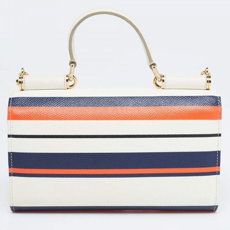 Pre Owned Dolce & Gabbana Multicolor Leather Sicily Wallet on Chain