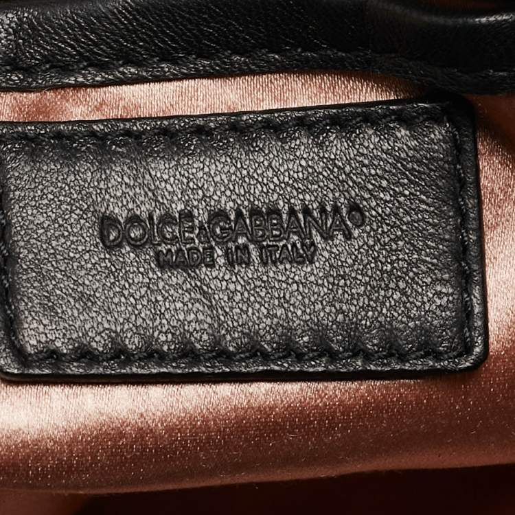Pre Owned Dolce & Gabbana Black Leather Miss Duchessa Bag