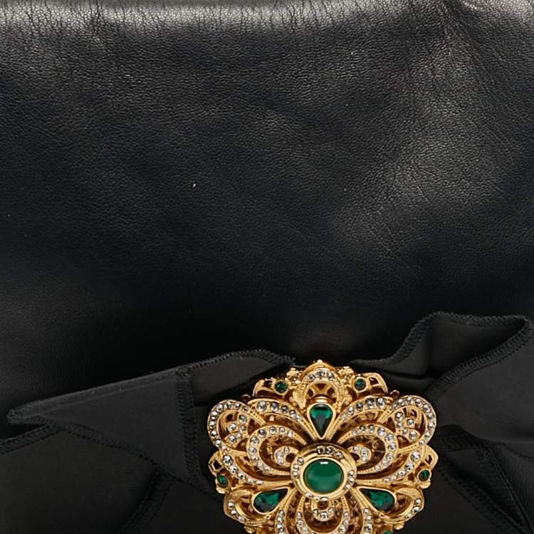 Pre Owned Dolce & Gabbana Black Leather Miss Duchessa Bag