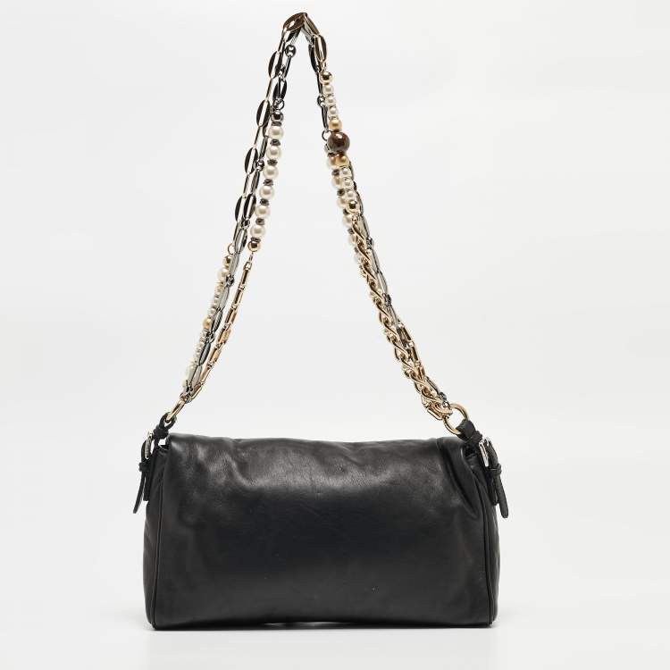 Pre Owned Dolce & Gabbana Black Leather Miss Duchessa Bag