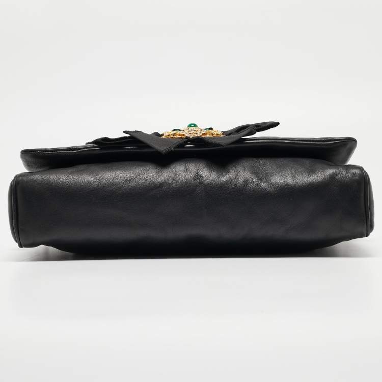 Pre Owned Dolce & Gabbana Black Leather Miss Duchessa Bag