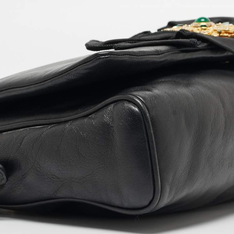 Pre Owned Dolce & Gabbana Black Leather Miss Duchessa Bag
