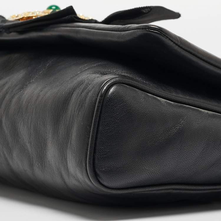 Pre Owned Dolce & Gabbana Black Leather Miss Duchessa Bag