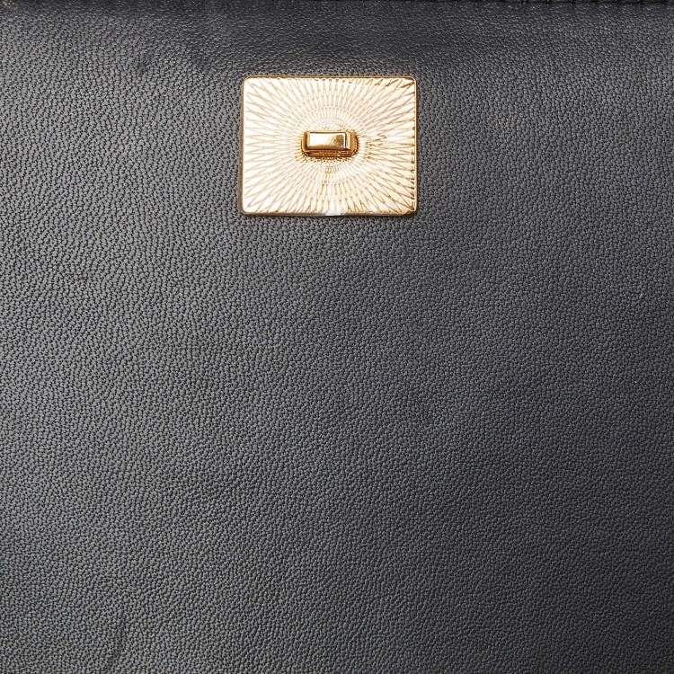 Pre Owned Dolce & Gabbana Maroon Quilted Velvet Devotion Chain Shoulder Bag