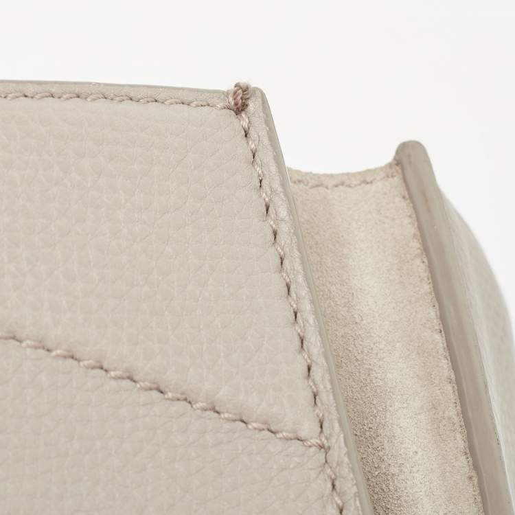 Pre Owned Dolce & Gabbana Grey Leather Top Handle Bag