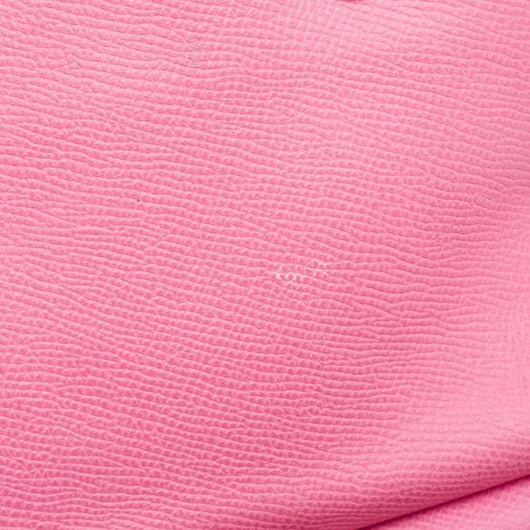 Pre Owned Dolce & Gabbana Pink Leather Medium Miss Sicily Top Handle Bag