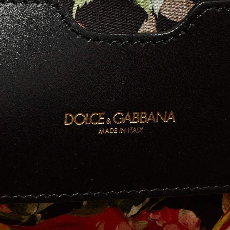 Pre Owned Dolce & Gabbana Black Leather Miss Escape Shopper Tote