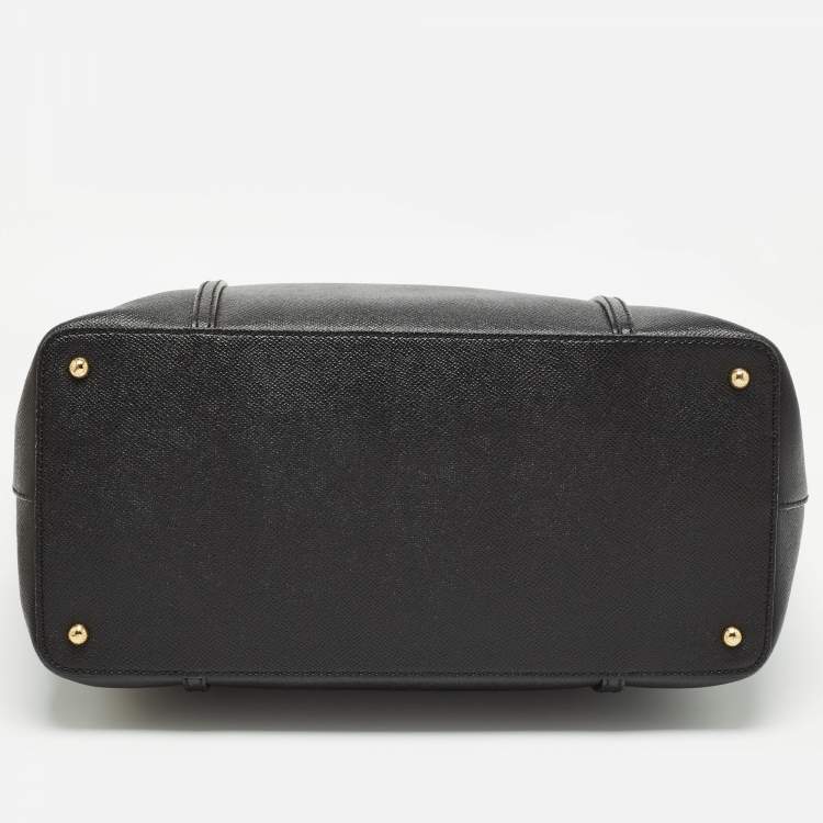 Pre Owned Dolce & Gabbana Black Leather Miss Escape Shopper Tote