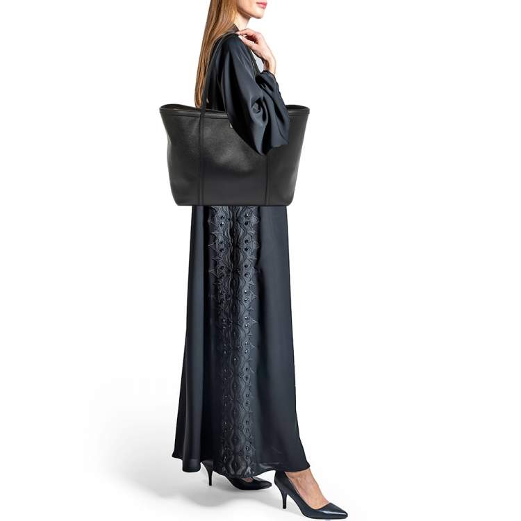 Pre Owned Dolce & Gabbana Black Leather Miss Escape Shopper Tote