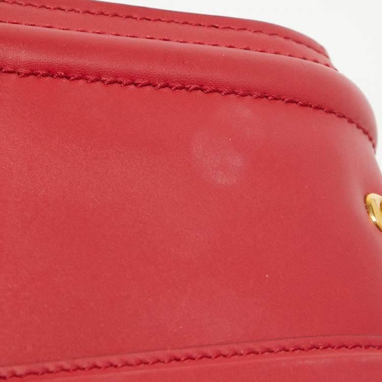 مملوكة مسبقًا Dolce & Gabbana Red Leather DG Amore Top Handle Bag