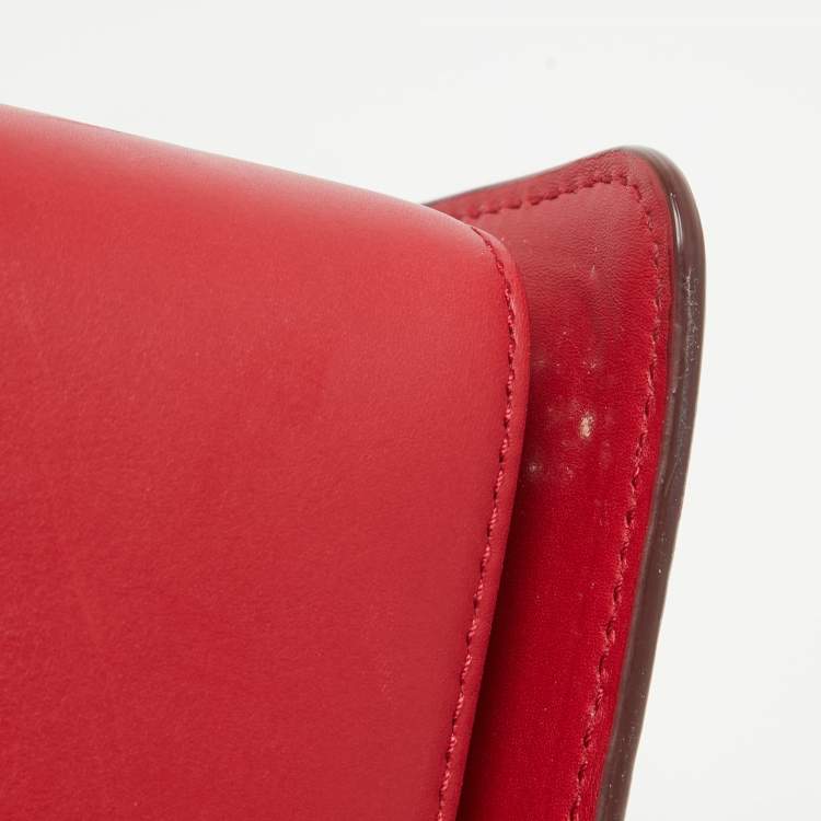 مملوكة مسبقًا Dolce & Gabbana Red Leather DG Amore Top Handle Bag