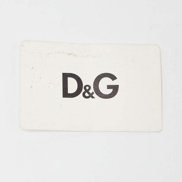 Pre Owned D&G Multicolor Fabric and Leather Ania Disney Wristlet Pouch