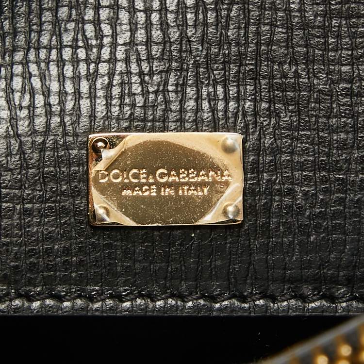 Pre Owned Dolce & Gabbana Tricolor Lizard Embossed Leather Zip Tote