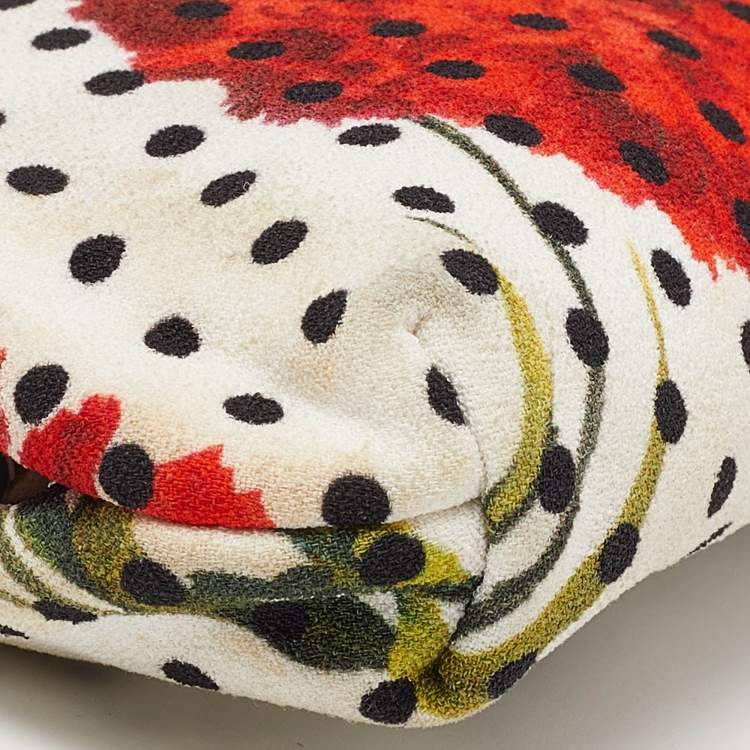 Pre Owned Dolce & Gabbana Multicolor Fabric Embellished Chain Coin Purse