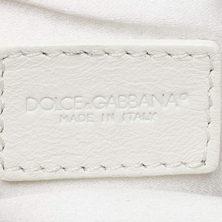 Pre Owned Dolce & Gabbana Multicolor Fabric Embellished Chain Coin Purse