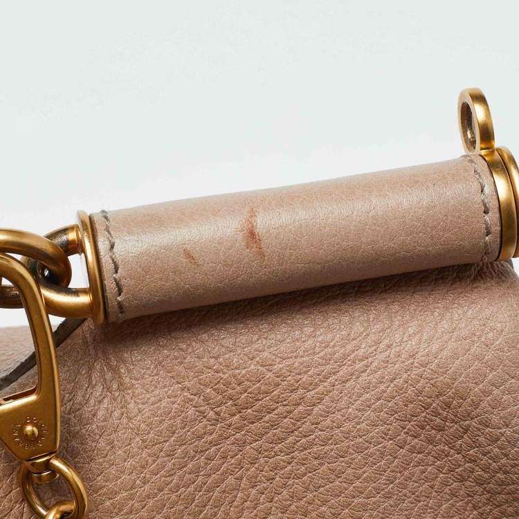مملوكة مسبقًا Dolce & Gabbana Beige Leather Flap Top Handle Bag