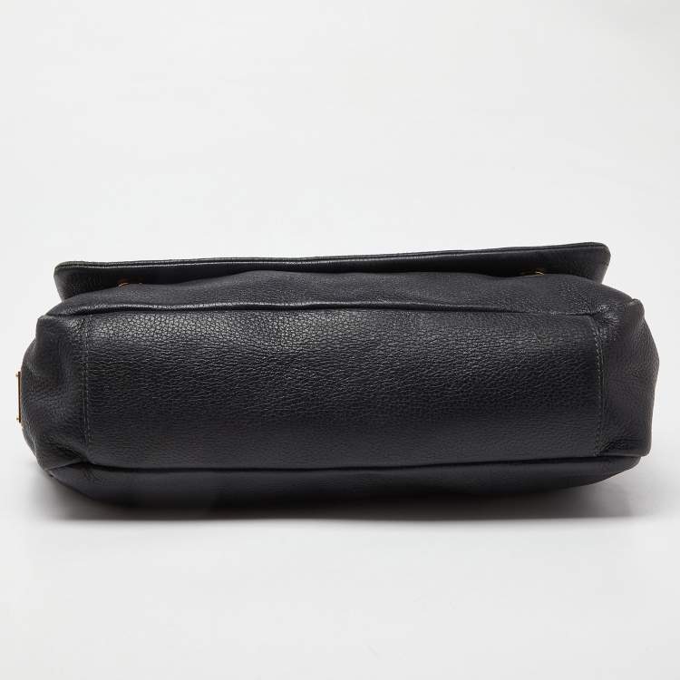 Pre Owned Dolce & Gabbana Black Soft Leather Miss Sicily Top Handle Bag