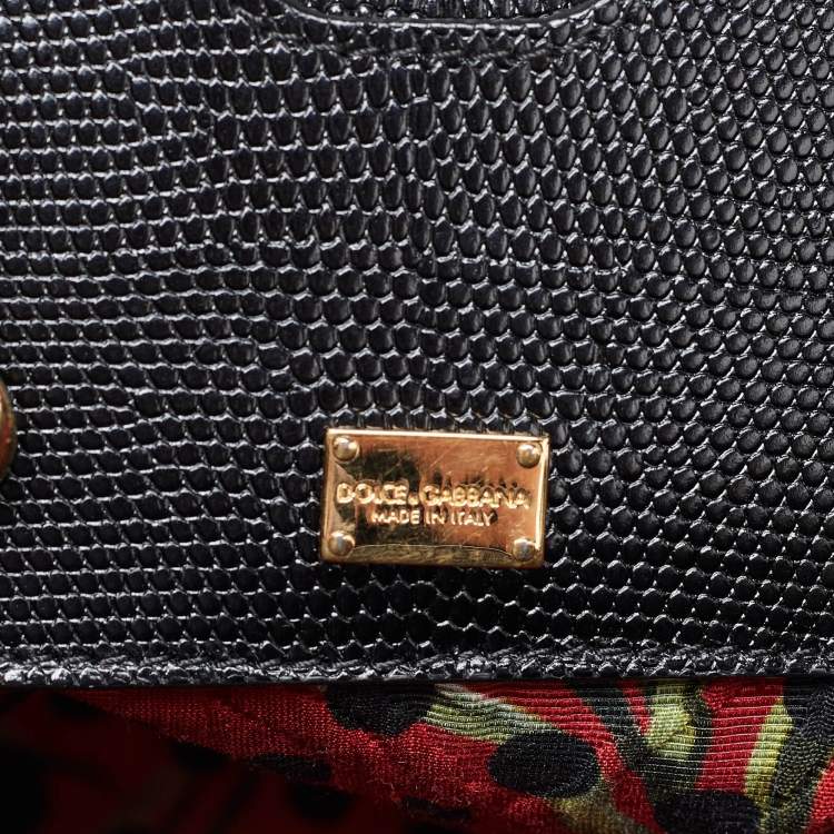 Pre Owned Dolce & Gabbana Multicolor Python,Alligator and Leather A Los Toros Tote
