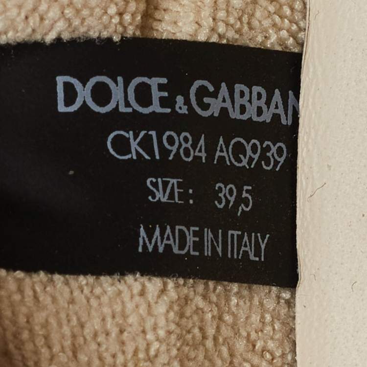 Pre Owned Dolce & Gabbana Multicolor Suede and Nylon Airmaster Low Top Sneakers Size 39.5