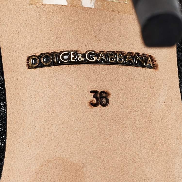 Pre Owned Dolce & Gabbana Black Stretch Lace and Mesh Ankle Length Boots Size 36
