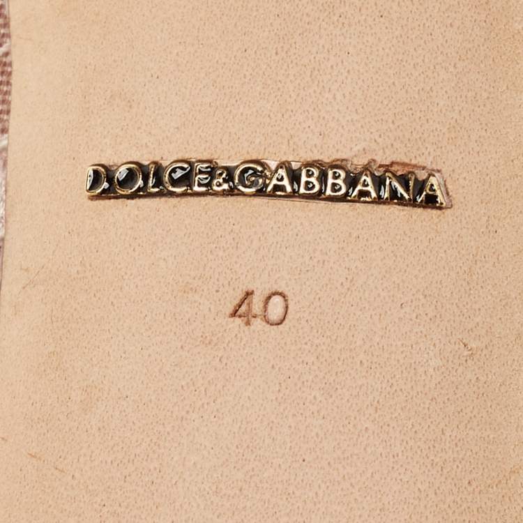 Pre Owned Dolce & Gabbana Light Purple Lace Crystal Embellished Bellucci Pumps Size 40