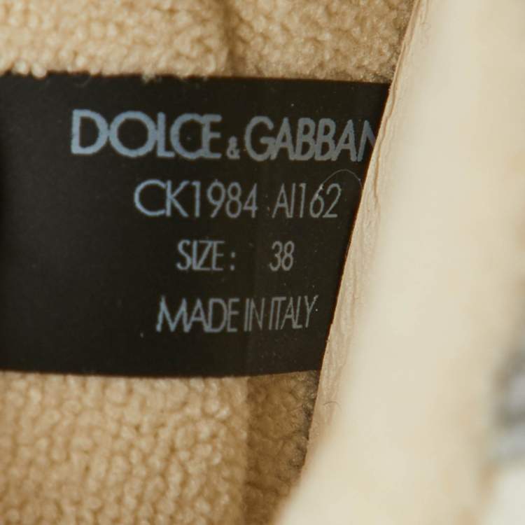 Pre Owned Dolce & Gabbana Multicolor Suede and Nylon Airmaster Low Top Sneakers Size 38