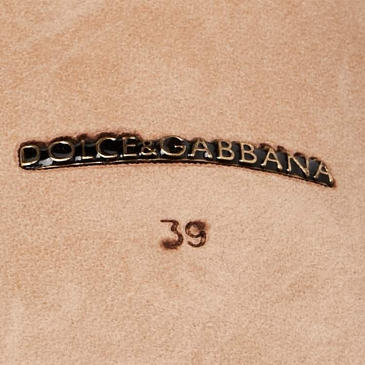 Pre Owned Dolce & Gabbana Dusty Pink Lace Bellucci Crystal Embellishment Pumps Size 39