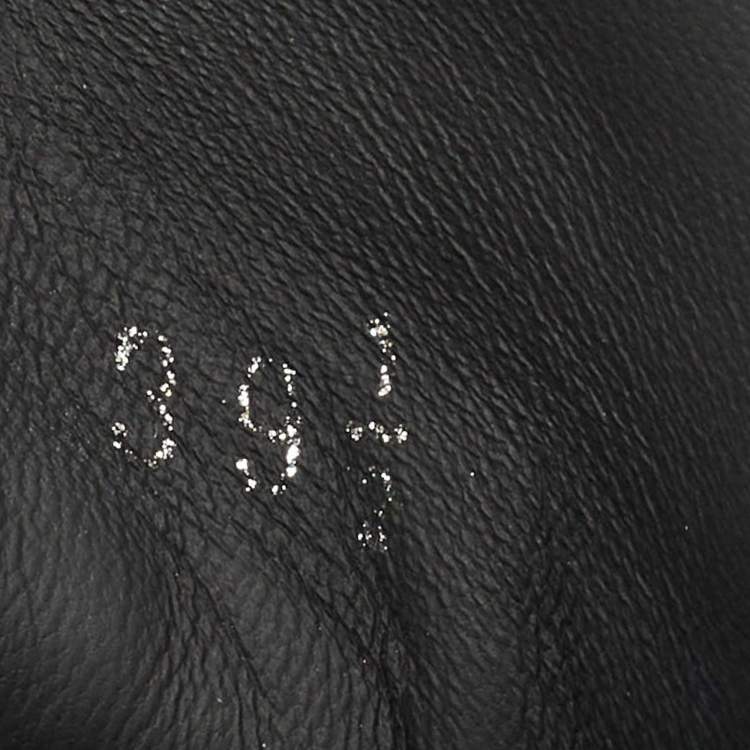 Pre Owned Dolce & Gabbana Black Leather Portofino Low Top Sneakers Size 39.5