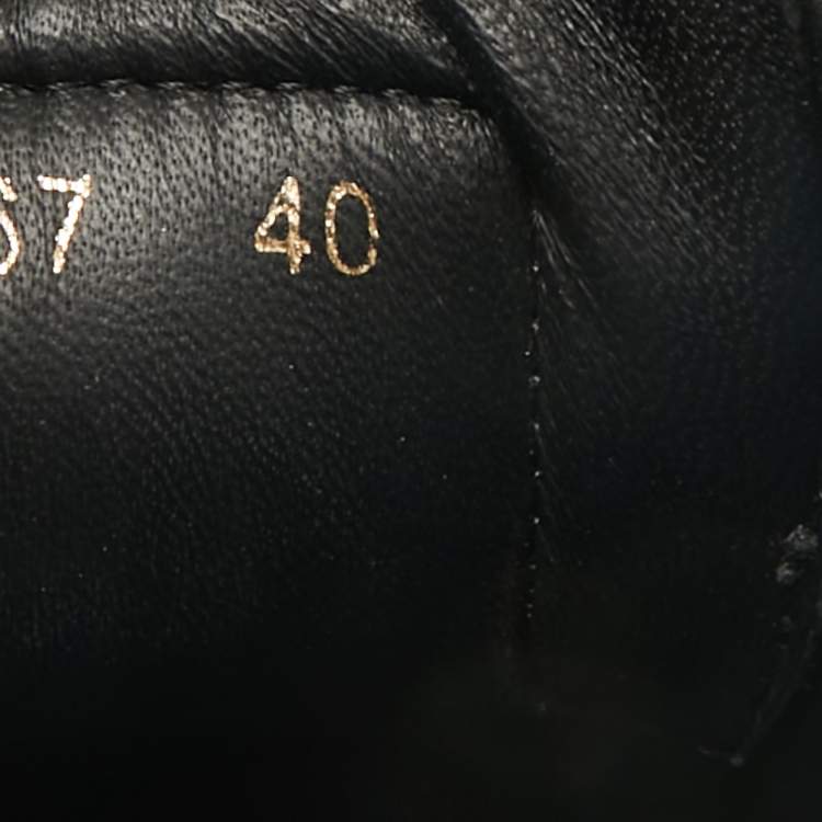Pre Owned Dolce & Gabbana Black Leather Portofino Low Top Sneakers Size  40