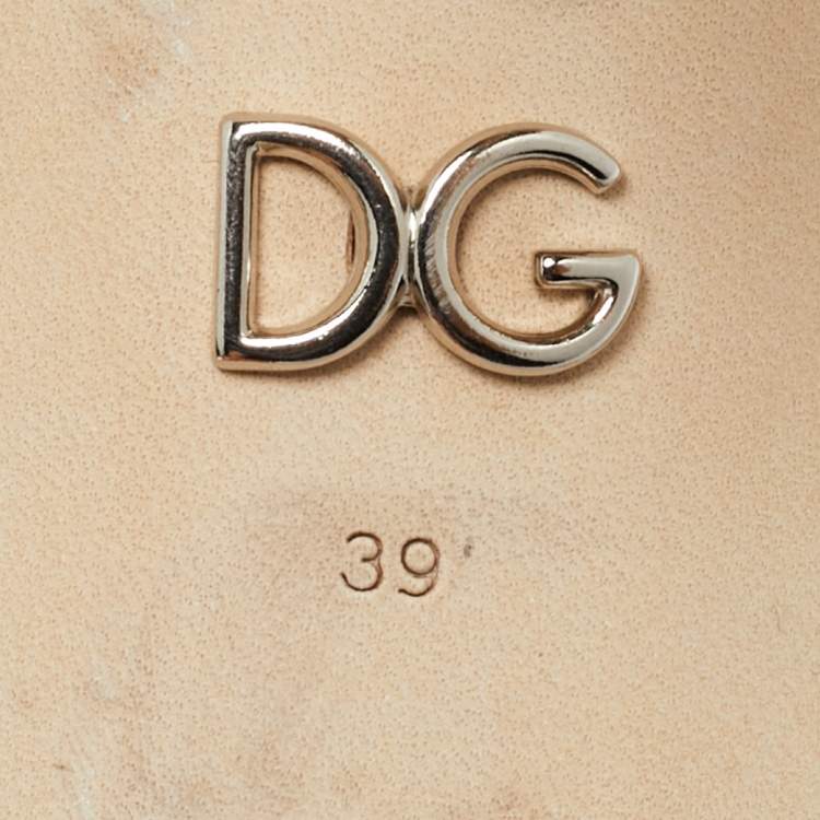 Pre Owned Dolce & Gabbana Pink Satin Keira Ankle Strap Sandals Size 39