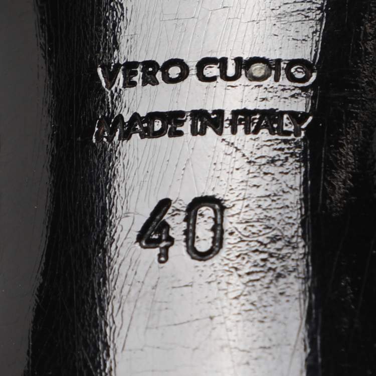 Pre Owned Dolce & Gabbana Size 40 Red/Black Sequins Pumps