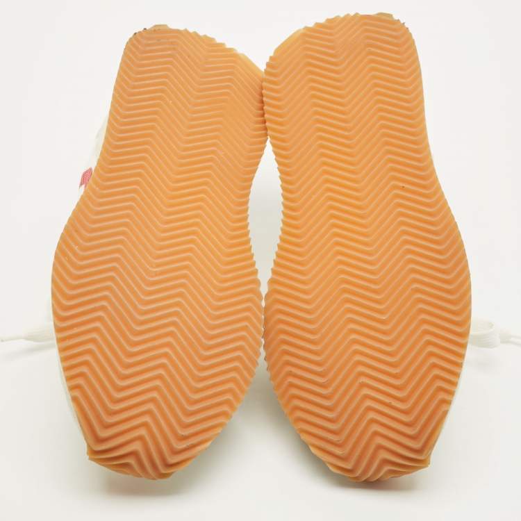 Pre Owned Dolce & Gabbana Size 39 Multicolor Mesh and Suede DG Logo Low Top Sneakers