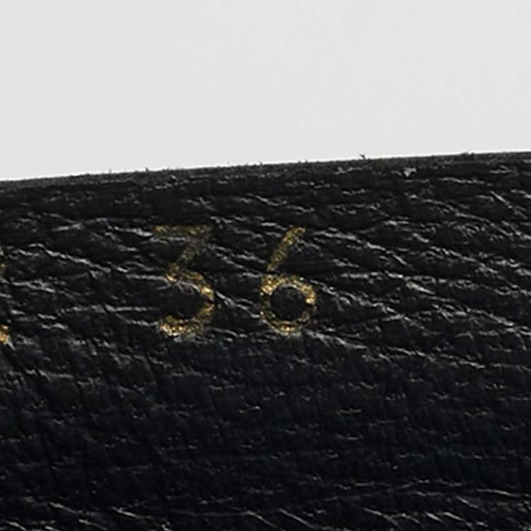 Pre Owned Dolce & Gabbana Size 36 Black Leather Button Embellished Combat Ankle Boots 