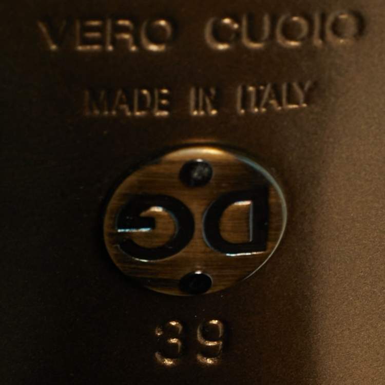 Pre Owned Dolce & Gabbana Size 39 Multicolor Leather and Suede Booties