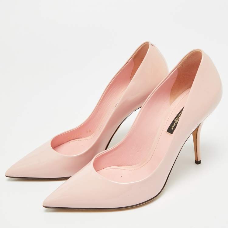 مملوكة مسبقًا Dolce & Gabbana Size 36 Pink Patent Leather Pumps