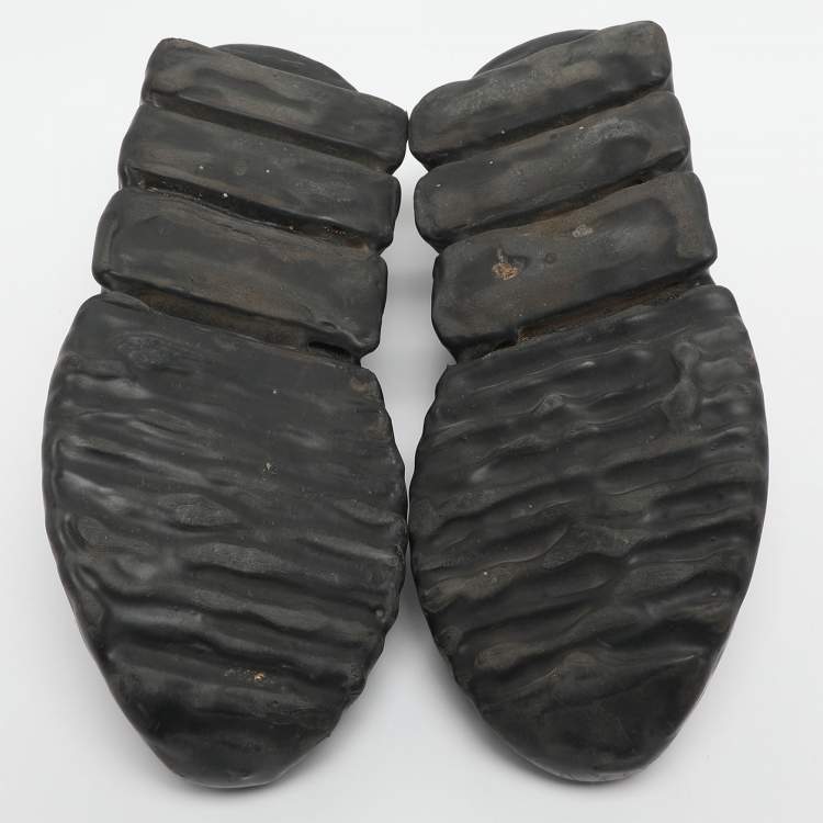 Pre Owned Dolce & Gabbana Sorrento Size 37.5 Black Mesh Slip On Sneakers