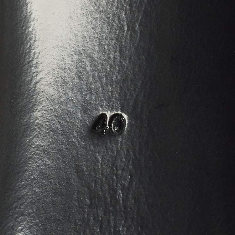 Pre Owned Dolce & Gabbana Size 40 Black Patent Leather Bow Pointed Toe Pumps