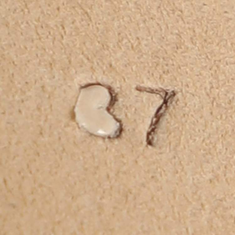 Pre Owned Dolce & Gabbana Size 37 Silver Foil Leather Mirror Heel Ankle Strap Sandals