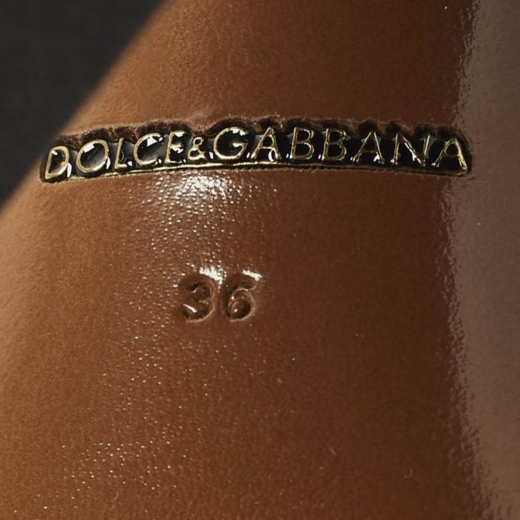 Pre Owned Dolce & Gabbana Size 36 Black Leather and Raffia Faux Pearls T Strap Sandals