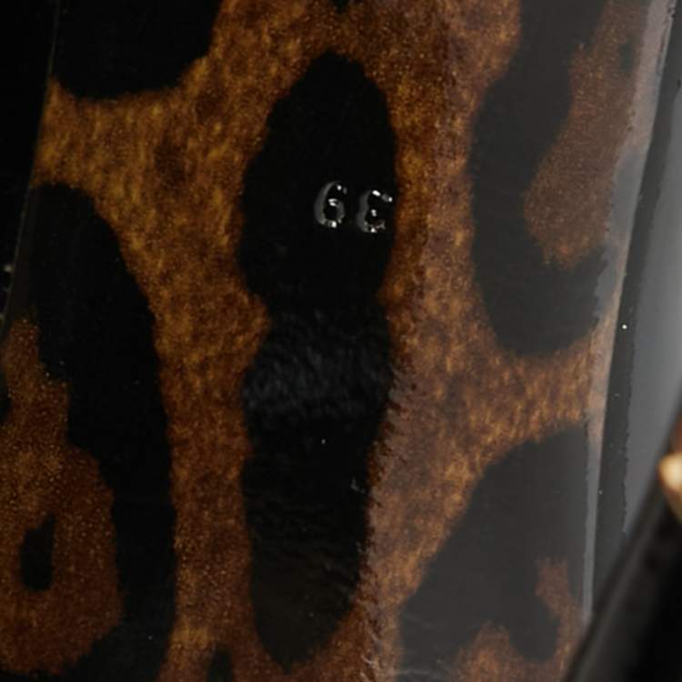 Pre Owned Dolce & Gabbana Size 39 Black Patent Leather Pointed Toe Pumps